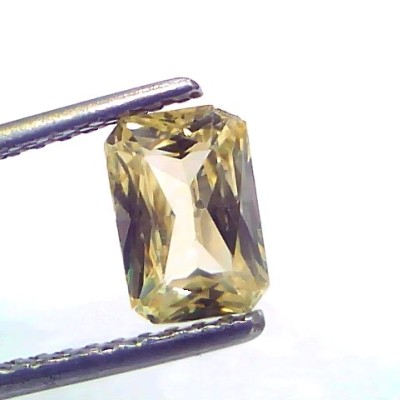 2.01 Ct Certified Unheated Untreated Natural Ceylon Yellow Sapphire Gems