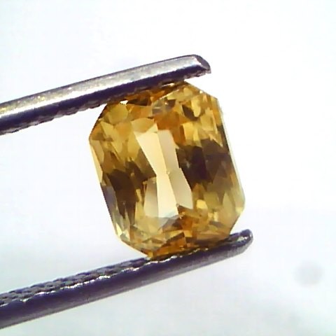 2.01 Ct Unheated Untreated Natural Ceylon Yellow Sapphire Pukhraj AAA