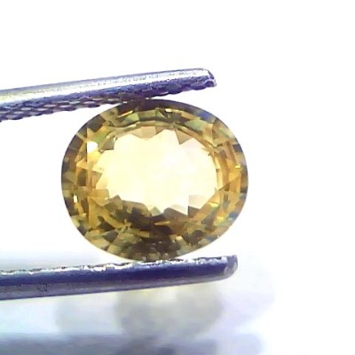 2.01 Ct Certified Unheated Untreated Natural Ceylon Yellow Sapphire