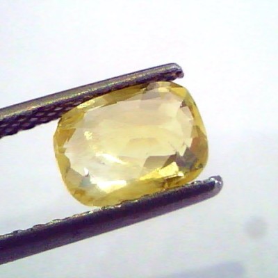 2.01 Ct 3.3 ratti Unheated Untreated Natural Ceylon Yellow Sapphire