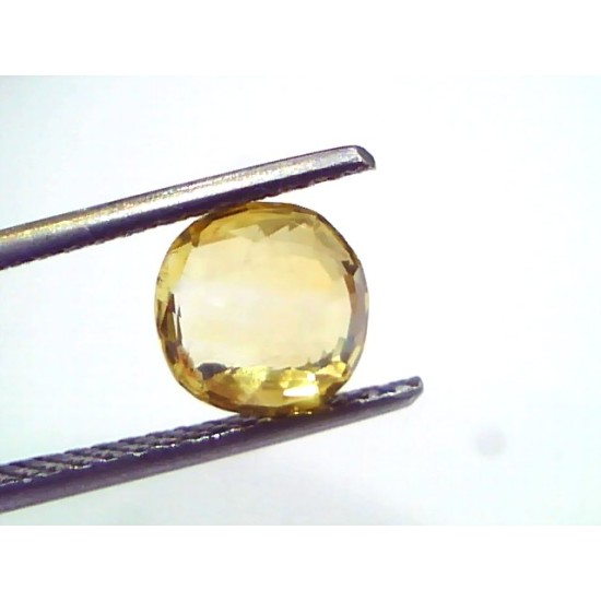 2.02 Ct Unheated Untreated Natural Ceylon Yellow Sapphire Gems