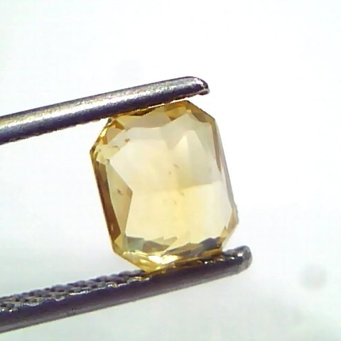 2.01 Ct Unheated Untreated Natural Ceylon Yellow Sapphire Pukhraj AAA
