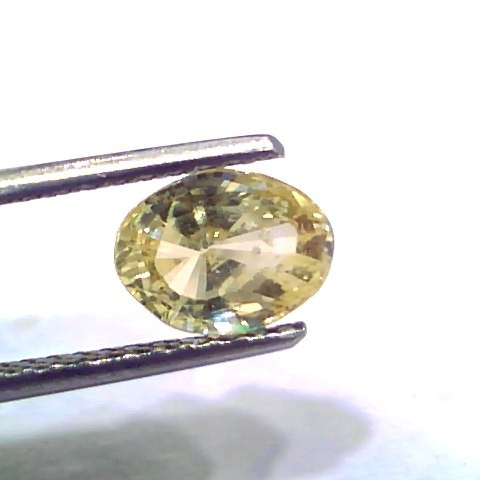 2.02 Ct Unheated Untreated Natural Ceylon Yellow Sapphire Gems