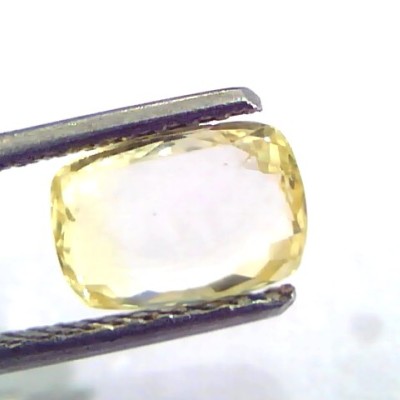 2.04 Ct Unheated Untreated Natural Ceylon Yellow Sapphire/Pukhraj