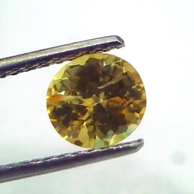 2.02 Ct Unheated Untreated Natural Ceylon Yellow Sapphire Pukhraj AAA