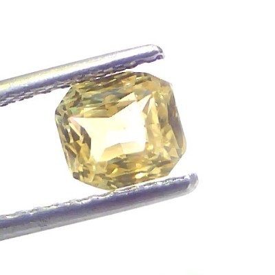 2.02 Ct GII Certified Unheated Untreated Natural Ceylon Yellow Sapphire AA