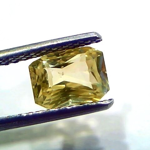 2.02 Ct GII Certified Unheated Untreated Natural Ceylon Yellow Sapphire AA