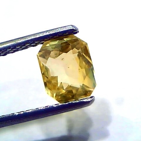 2.02 Ct GII Certified Unheated Untreated Natural Ceylon Yellow Sapphire