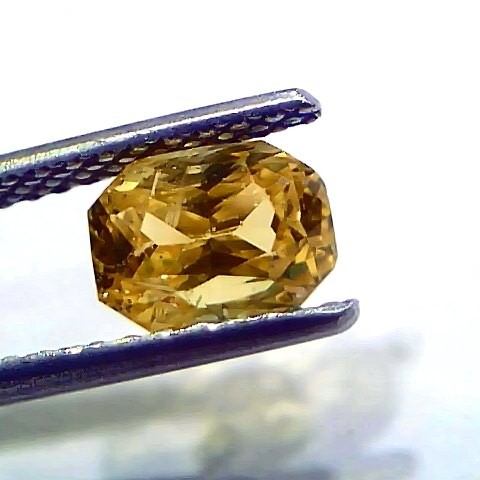 2.02 Ct GII Certified Unheated Untreated Natural Ceylon Yellow Sapphire AA