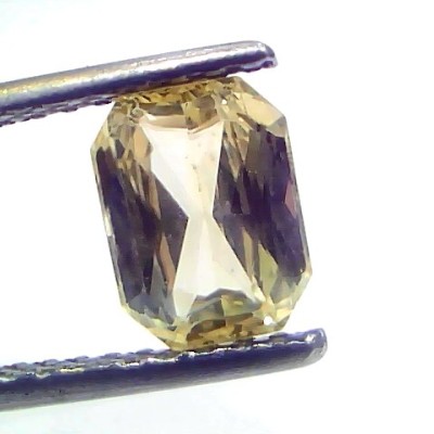 2.02 Ct IGI Certified Unheated Untreated Natural Ceylon Yellow Sapphire