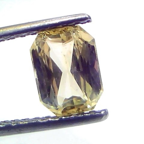 2.02 Ct IGI Certified Unheated Untreated Natural Ceylon Yellow Sapphire