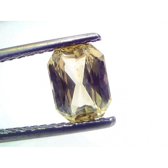 2.02 Ct IGI Certified Unheated Untreated Natural Ceylon Yellow Sapphire