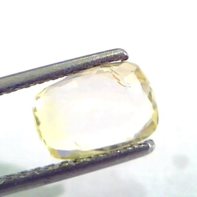 2.04 Ct Unheated Untreated Natural Ceylon Yellow Sapphire/Pukhraj