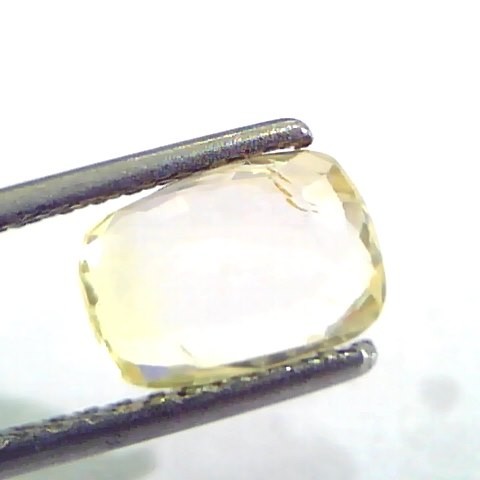 2.04 Ct Unheated Untreated Natural Ceylon Yellow Sapphire/Pukhraj