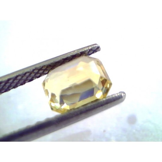 2.01 Ct Unheated Untreated Natural Ceylon Yellow Sapphire/Pukhraj