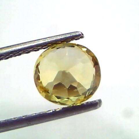 2.02 Ct Unheated Untreated Natural Ceylon Yellow Sapphire Pukhraj AAA