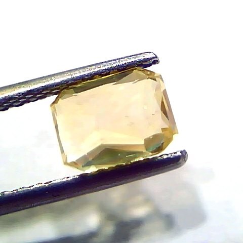 2.02 Ct GII Certified Unheated Untreated Natural Ceylon Yellow Sapphire AA