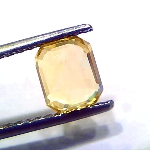 2.02 Ct GII Certified Unheated Untreated Natural Ceylon Yellow Sapphire AAAA