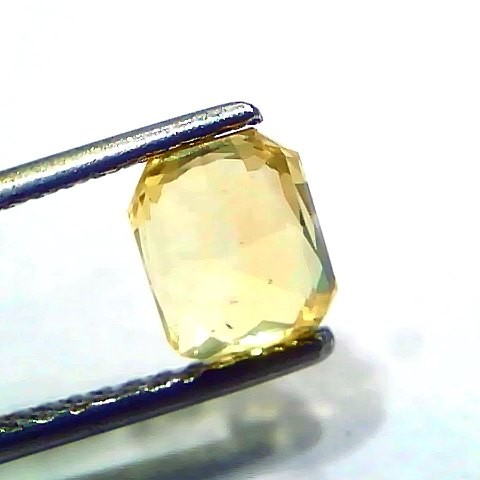 2.02 Ct GII Certified Unheated Untreated Natural Ceylon Yellow Sapphire