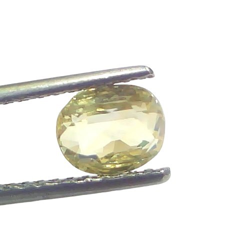 2.02 Ct GII Certified Unheated Untreated Natural Ceylon Yellow Sapphire 2.02 Ct GII Certified Unheated Untreated Natural Ceylon Yellow Sapphire
