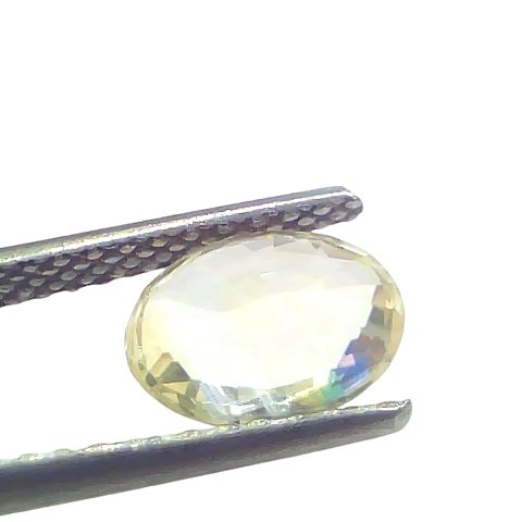 2.02 Ct GII Certified Unheated Untreated Natural Ceylon Yellow Sapphire