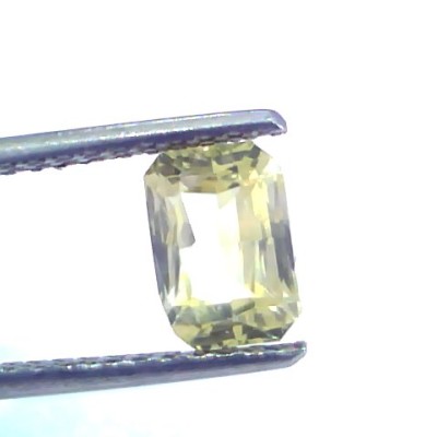 2.03 Ct Unheated Untreated Natural Ceylon Yellow Sapphire Pukhraj