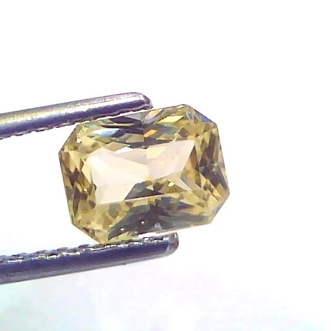 2.04 Ct Certified Unheated Untreated Natural Ceylon Yellow Sapphire Gems