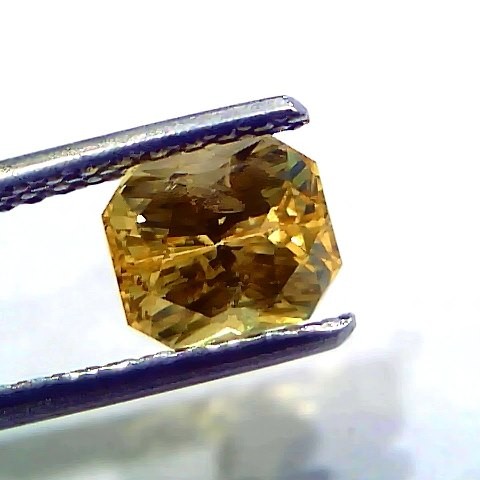 2.03 Ct GII Certified Unheated Untreated Natural Ceylon Yellow Sapphire AAAA