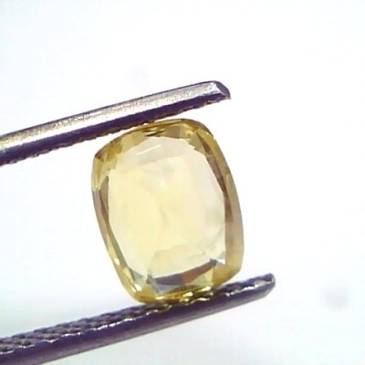 2.04 Ct Unheated Untreated Natural Ceylon Yellow Sapphire Pukhraj