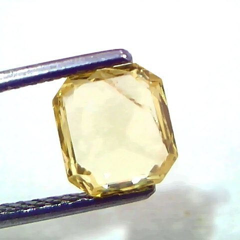 2.03 Ct IGI Certified Unheated Untreated Natural Ceylon Yellow Sapphire