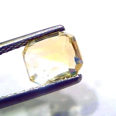 2.03 Ct GII Certified Unheated Untreated Natural Ceylon Yellow Sapphire AA
