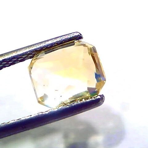 2.03 Ct GII Certified Unheated Untreated Natural Ceylon Yellow Sapphire AA