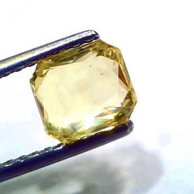 2.03 Ct GII Certified Unheated Untreated Natural Ceylon Yellow Sapphire AAA