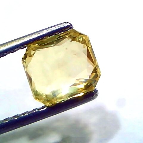 2.03 Ct GII Certified Unheated Untreated Natural Ceylon Yellow Sapphire AAA