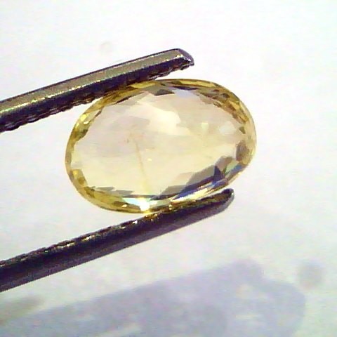 2.05 Ct Unheated Untreated Natural Ceylon Yellow Sapphire AAA