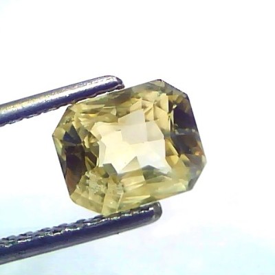 2.03 Ct Certified Unheated Untreated Natural Ceylon Yellow Sapphire Gems