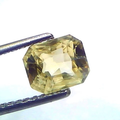 2.03 Ct Certified Unheated Untreated Natural Ceylon Yellow Sapphire Gems