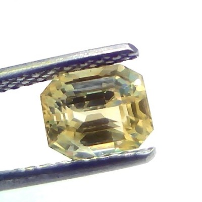 2.04 Ct GII Certified Unheated Untreated Natural Ceylon Yellow Sapphire AA