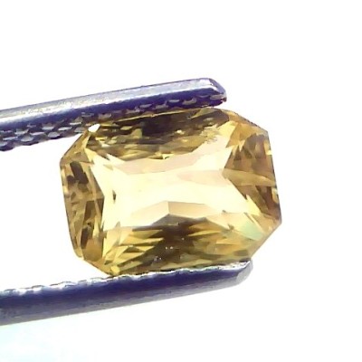 2.04 Ct GII Certified Unheated Untreated Natural Ceylon Yellow Sapphire AAA