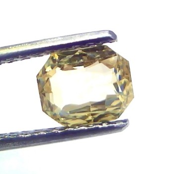 2.04 Ct GII Certified Unheated Untreated Natural Ceylon Yellow Sapphire AA