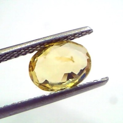 2.05 Ct Unheated Untreated Natural Ceylon Yellow Sapphire Pukhraj