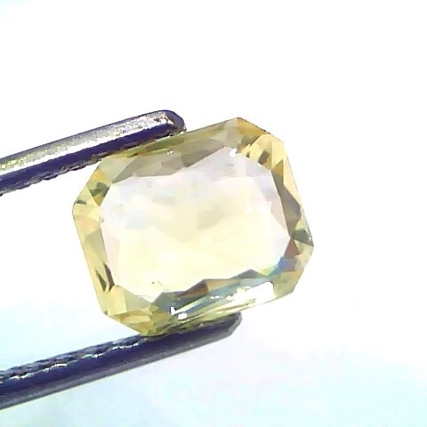 2.03 Ct Certified Unheated Untreated Natural Ceylon Yellow Sapphire Gems