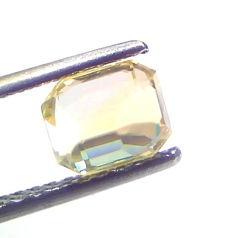 2.04 Ct GII Certified Unheated Untreated Natural Ceylon Yellow Sapphire AA