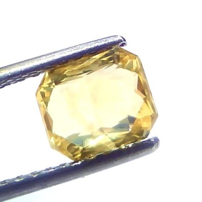2.04 Ct GII Certified Unheated Untreated Natural Ceylon Yellow Sapphire AAA