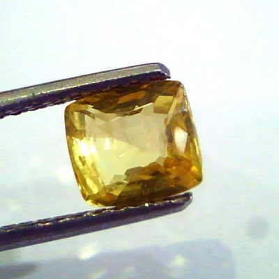 2.05 Ct Unheated Untreated Natural Ceylon Yellow Sapphire AAAAA