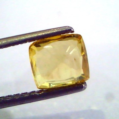 2.05 Ct Unheated Untreated Natural Ceylon Yellow Sapphire AAAAA