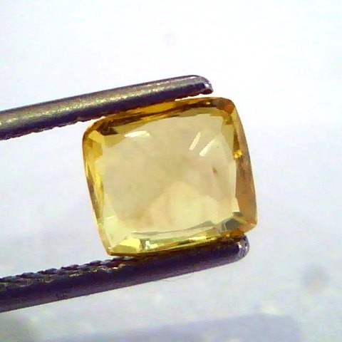 2.05 Ct Unheated Untreated Natural Ceylon Yellow Sapphire AAAAA