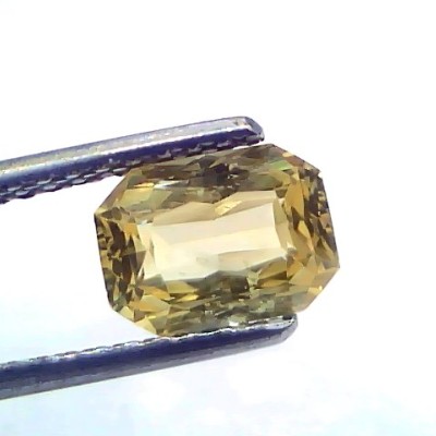 2.05 Ct Certified Unheated Untreated Natural Ceylon Yellow Sapphire Gems
