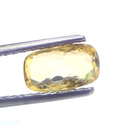 2.05 Ct GII Certified Unheated Untreated Natural Ceylon Yellow Sapphire