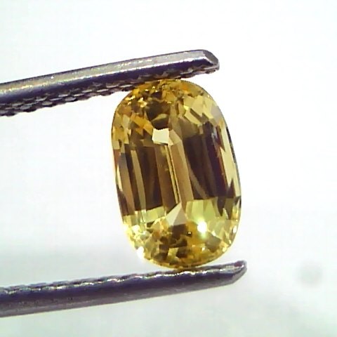 2.05 Ct Unheated Untreated Natural Ceylon Yellow Sapphire Pukhraj AAA